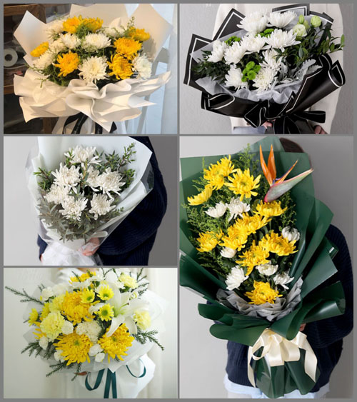 广东江门市恩平市沙湖镇扁冲村白事花束代送